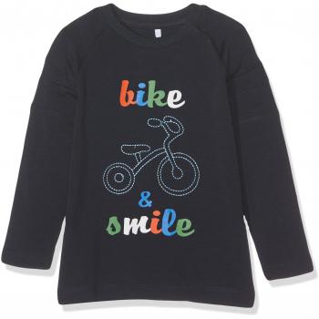 NAME IT Nbmbetin LS Top, Camisa Manga Larga para Bebés, Azul Dark Sapphire, 68