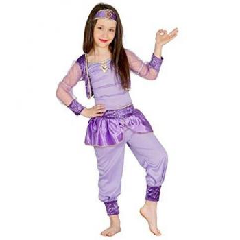 Guirca - Disfraz de bailarina oriental, talla 3-4 años, color morado
