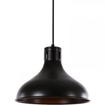 Lámpara Colgante Vintage E27 60W Metálica Negra Ø30x25cm