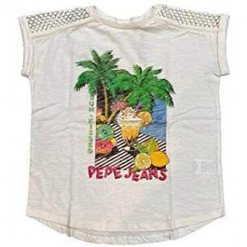 Pepe Jeans Monique Camiseta, Blanco