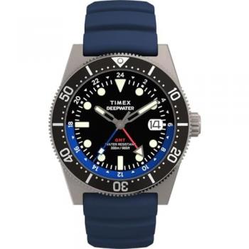 Timex Deep Water Reef Men's Analog Quartz Dive Watch with Rubber Strap