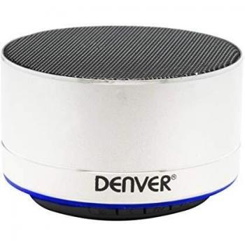 Denver BTS-32S Altavoz Portatil Bluetooth, Luz LED
