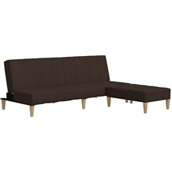 vidaXL Sofá Cama de 2 Plazas con Taburete Invitado Pijamada Ocasional Auxiliar Salón Sala de Estar