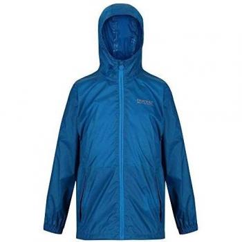 Regatta Pack-It III-Chaqueta Compresible, Impermeable Y Transpirable Jackets Waterproof Shell, Unisex niños, Petrol Blue, 5-6