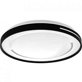 Plafoniera LED Smart WiFi Orbis Lisa 30W Ø48cm, 2700-6500K, 3300 Lumen, blanca con anillo negro