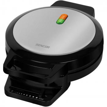 Gofrera Eléctrica Sencor SWF 1010BK - 1000W, Superficie Antiadherente, Color Negro