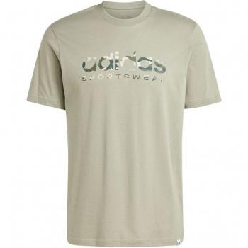 Camiseta Adidas Camo Linear Graphic Hombre Gris Manga Corta (S)