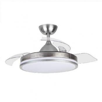 Ventilador de Techo Orbegozo Elegance con Motor DC, Potente motor DC, Aspas retráctiles, Luz LED regulable, Mando a distancia, Sistema reversible, Eficiencia energética