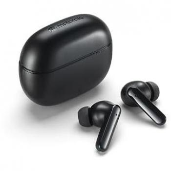 Auriculares Inalámbricos Motorola Moto Buds 125, Bluetooth, Emparejamiento Rápido, Resistentes al Agua, 17 Horas de Reproducción, Carga USB-C, Negro