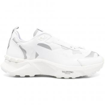 Valentino Garavani Men's Rockstud Grey Sneakers Size 9.5 US