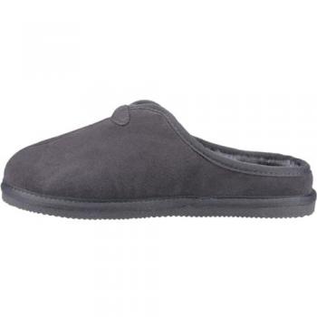 Hush Puppies Grey Suede Classic Men's Slippers