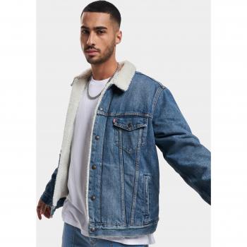 Chaqueta Levi's Type 3 Sherpa Trucker para Hombre, color Fable, talla XXL