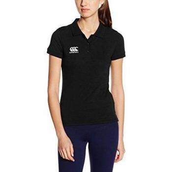 Canterbury Polo Waimak Mujer, Mujer, Color Negro, tamaño 18