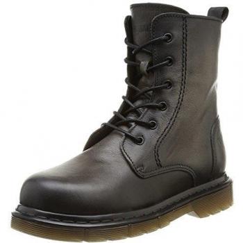 Bunker Cady - Botas de cuero para niña, color gris