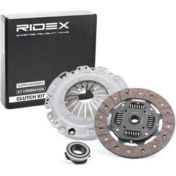 Kit de embrague RIDEX 479C0015 compatible con VW Polo IV Hatchback y Transporter T4, incluye cojinete de desembrague y plato de embrague