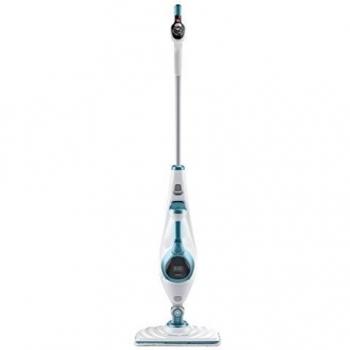 Black & Decker FSMH1621R - Mopa de limpieza a vapor, 1600 W, color blanco y azul