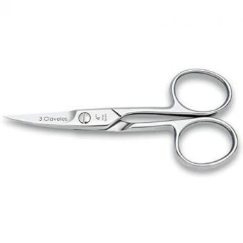 3 Claveles - Tijera de Uñas Curva de Acero Inoxidable - 4