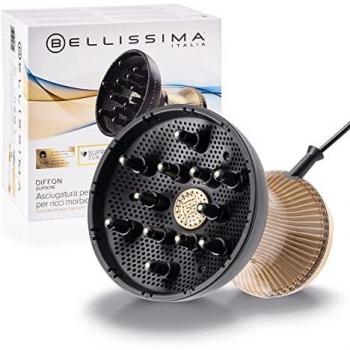 Imetec Bellissima Diffon Supreme, difusor de aire caliente para cabello rizado, difusor XL con 12 dedos