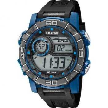 Reloj Calypso X-trem K5818/3 para Hombre con Caja de Caucho Negro Multicolor