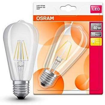 Osram Retrofit Bombilla LED, E27, 4 watts, Blanco, 1 Unidad