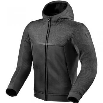 Chaqueta textil de moto para hombre REV'IT! Spark Air Softshell Antracita Negra y Gris