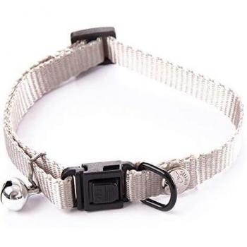 Collar antiestrangulamiento para gato de nylon regulable Martin Sellier Gris 10-20/30M