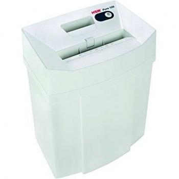 Destructora de documentos HSM Pure 120 - Corte en partículas 4 x 25 mm, nivel de seguridad P-4, capacidad para 5-6 hojas, color blanco