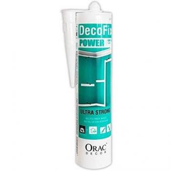 Adhesivo de Instalación MS DecoFix Power Orac Decor 290 ml para Grandes Molduras y Exteriores