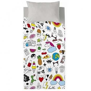 COSTURA Juego de sábanas Cool Icons Cama 90 cm