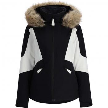 Chaqueta de esquí con capucha y aislamiento Spyder Vida para mujer, color negro
