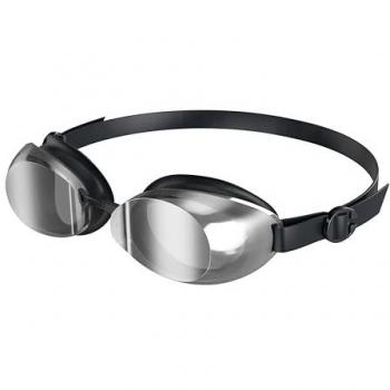 Gafas de natación Speedo Jet 2.0 negras con lentes espejados grises para unisex adulto