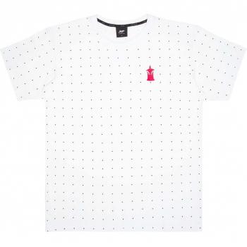 Camiseta Wrung Dots Blanco L Hombre