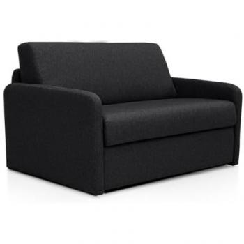 Sillón Cama Convertible de Tela Gris Antracita con Cama de Lamas Anchas de 70 cm - NADOA