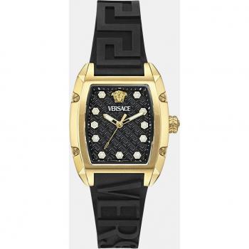 Versace Reloj de mujer Dominus Lady VE8K00624 de piel negro y acero 5 Atm
