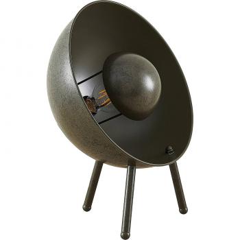 Lámpara de mesa Muriel 37,5 cm gris oscuro moderna de metal E27 para salón y comedor (1 llama)