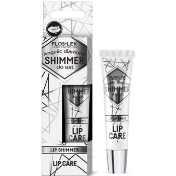FlosLek Laboratorium Lip Care Shimmer Glittering Lip Gloss for Lips Shade Angelic Diamond 10 g