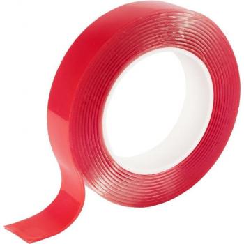 Cinta Adhesiva de Montaje Doble Cara 2mm Acrílica Transparente 5m