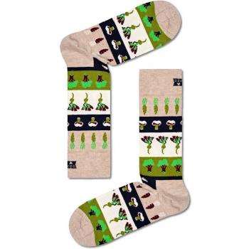 Happy Socks Veggie Stripe Crew Sock - Calcetines Cortos Estampados para Hombre
