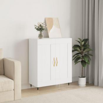 Aparador de madera multicapa blanco 69,5x34x90 cm