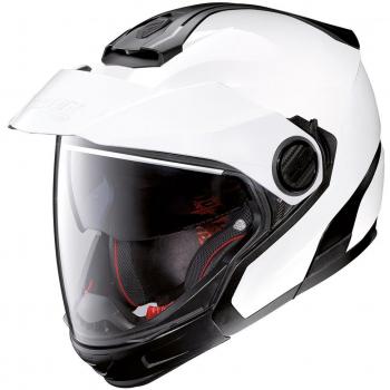 Casco abatible Nolan N40-5 GT 06 Classic con sistema N-com, características: diseño convertible, homologación para uso en carretera, visera solar integrada, ventilación optimizada, interior desmontable y lavable, cierre de doble