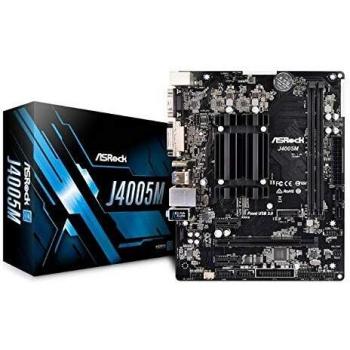 ASRock J4005M 90-MXB6L0-A0UAYZ - Placa Base con procesador Intel Dual-Core J4005, Color Negro