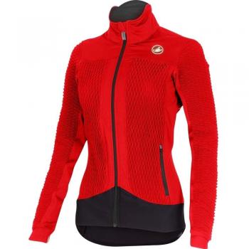 Castelli - Elemento 2 7x (air) Woman Jacket, color rojo, talla XL