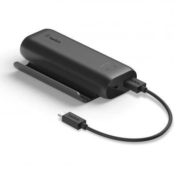 Power Bank Belkin 5000 mA/h negra con soporte