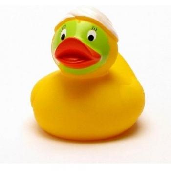 Canard de bain Trude wellness jaune avec masque du visage