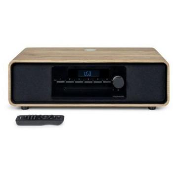Cadena de Sonido Thomson MIC300IBT Radio CD Bluetooth 60W MP3 USB con carga de inducción Negra