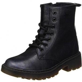 Geox J Casey Girl K, Botas Militar Para Niñas, Azul
