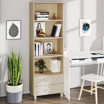 vidaXL Highboard HAMAR Honey Brown 60x35x180 cm Solid Wood Pine