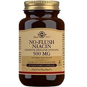 Solgar No-Flush Niacin 500mg 50 Capsules