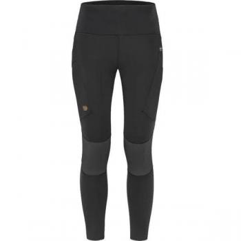 Mallas de Trekking Fjällräven Abisko Pro para Mujer - Negro y Gris Oscuro - Talla S