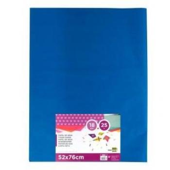 Papel de seda azul oscuro 50x70cm - 25 hojas